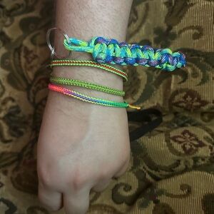 Multicolor Braided Key Holder